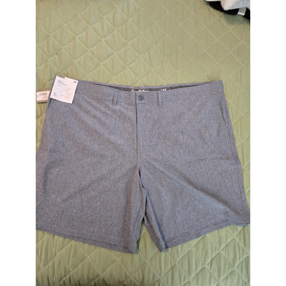 NWT Mens Goodfellow Big & Tall Navy Hybrid Swim Shorts. Size 48, 9" Inseam.